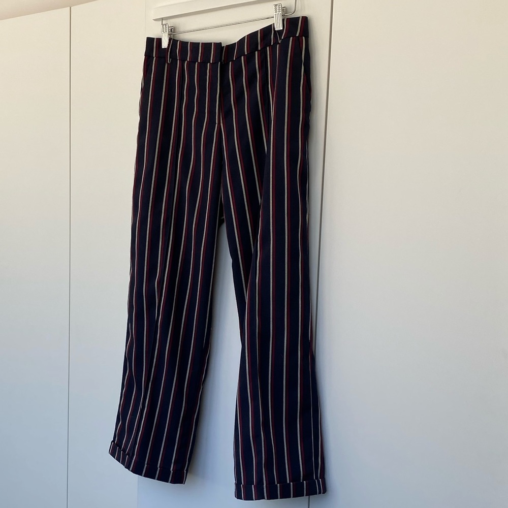 Wildfang striped suit pants wide leg